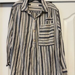 We The Free Striped Button-Up Shirt